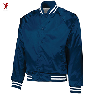 2022 Customized Logo Printing Satin Jacket Men High Quality Light <b>Weight</b> Polyester Material <b>Stand</b> Collar Casual Style ODM Winter - Product Image 6
