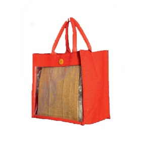 ถุงใส่ไวน์ปอกระเจาที่เป็นมิตรกับสิ่งแวดล้อมขนาดใหญ่ที่กําหนดเองถุงรีไซเคิลออร์แกนิก 100% พร้อมรูปแบบโลโก้สําหรับบรรจุภัณฑ์ของขวัญส่งเสริมการขาย - Product Image 3