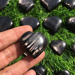 Cristal de Hiperstena Natural en Forma de Corazón, Piedra Curativa, Energía de Chakra, Regalo de Meditación - Product Image 4