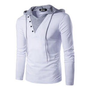 Venta al por mayor deportes Fitness nuevo diseño hombres 2024 invierno y otoño moda Casual sudaderas con capucha transpirables para hombres - Product Image 3
