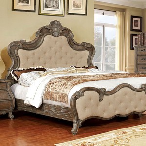 Classic Style Carving <b>Bed</b> <b>Frames</b> Made of Mahogany Wood for Bedroom Furniture and Hotel Furniture - Product Image 1