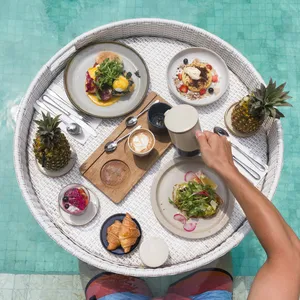 Bandeja flotante para piscina, bandeja de ratán PE para Hotel Deluxe - Product Image 1