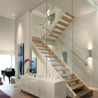 DAIYA granit escalier étape avec la balustrade de verre trempé