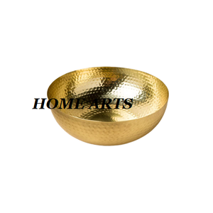 Aluminium Hammered Fruits Serving Bowl Customized Size Round Shape <b>Food</b> Mixing Bowl At Good Price In India - Product Image 5