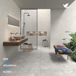 Inde meilleure qualité céramique finition brillante polonais anti-dérapant bonne conception carreaux de sol en porcelaine 60x60mm 60x120mm résistant à la chaleur exportateur indien - Product Image 2