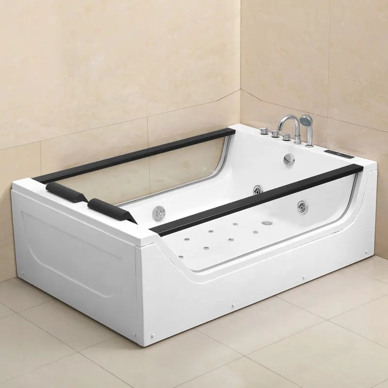 Computer controlled massage bathtub double whirlpool bathtub Spa indoor Jacuzz Massage Bathtub
