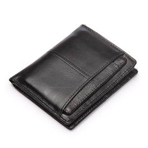 Vintage <b>Men</b> Wallet Genuine Leather Short Wallets Male Multifunctional Cowhide Male <b>Purse</b> - Product Image 1