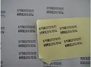 Duidelijke afdrukken 3 lijnen handleiding datum drukmachine