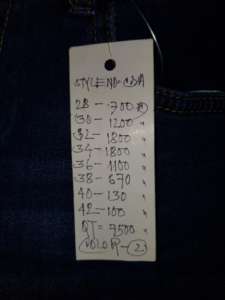 Lote/Excedente de Ropa de Marca para Hombre, Jeans Casuales de Algodón con Spandex Elástico, Teñido Oscuro, Cintura Elástica, Estilo Recto para Trabajo - Product Image 6