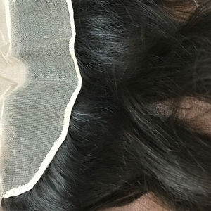 DENTELLE DE CHEVEUX HUMAINS PIÈCE FRONTALE NATURELLE VIERGE TEMPLE CHEVEUX NON TRAITÉS 13X6 FRONTALE AVEC DENTELLE SUISSE TRANSPARENTE - Product Image 1