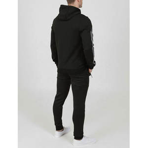 ชุดวอร์มผ้าฝ้ายแบบซิปเต็มตัวสำหรับผู้ชาย,พร้อมกระเป๋าชุดออกกำลังกายเสื้อสูทแจ็คเก็ตและกางเกงจ๊อกกิ้งสำหรับใส่ไปยิม - Product Image 2