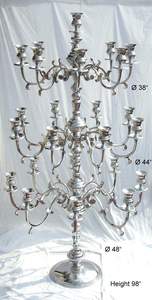 Caliente alto decorativo 19 candelabros de luz aspecto clásico lujos estilo único Bodas de lujo candelabros de pie centro de mesa - Product Image 3