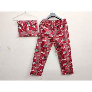 Conjunto de pijama de noche de algodón indio para mujer, ropa de dormir de Color suave y hermoso, conjunto de pijama de algodón de talla grande XS para mujer - Product Image 2