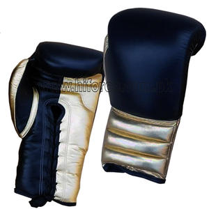 Guantes de boxeo ganadores de buena calidad para entrenamientos de artes marciales, guantes de cuero de boxeo ganadores con cordones personalizables - Product Image 3