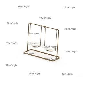 Portavelas Colgante de Hierro y Acrílico para Iluminación y Decoración, Portavelas de Boda de Calidad Exclusiva - Product Image 1