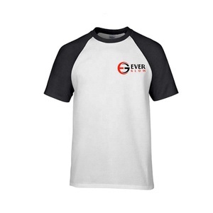 Camiseta personalizada de manga raglán para hombre, Camiseta lisa de algodón con estampado de promoción barata - Product Image 3