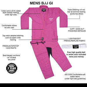 Personnalisé 100% Coton Brodé BJJ Jiu Jitsu Gi Haute Qualité Arts Martiaux Brésiliens Judo Uniforme pour Adultes avec Logo Personnalisé - Product Image 5