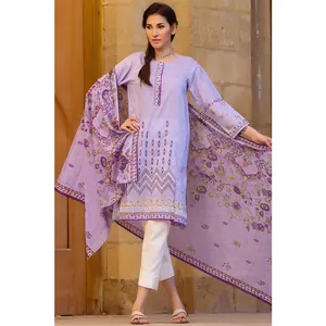 파키스탄 여성 캐주얼 3 조각 salwar kameez 드레스 잔디 수집
