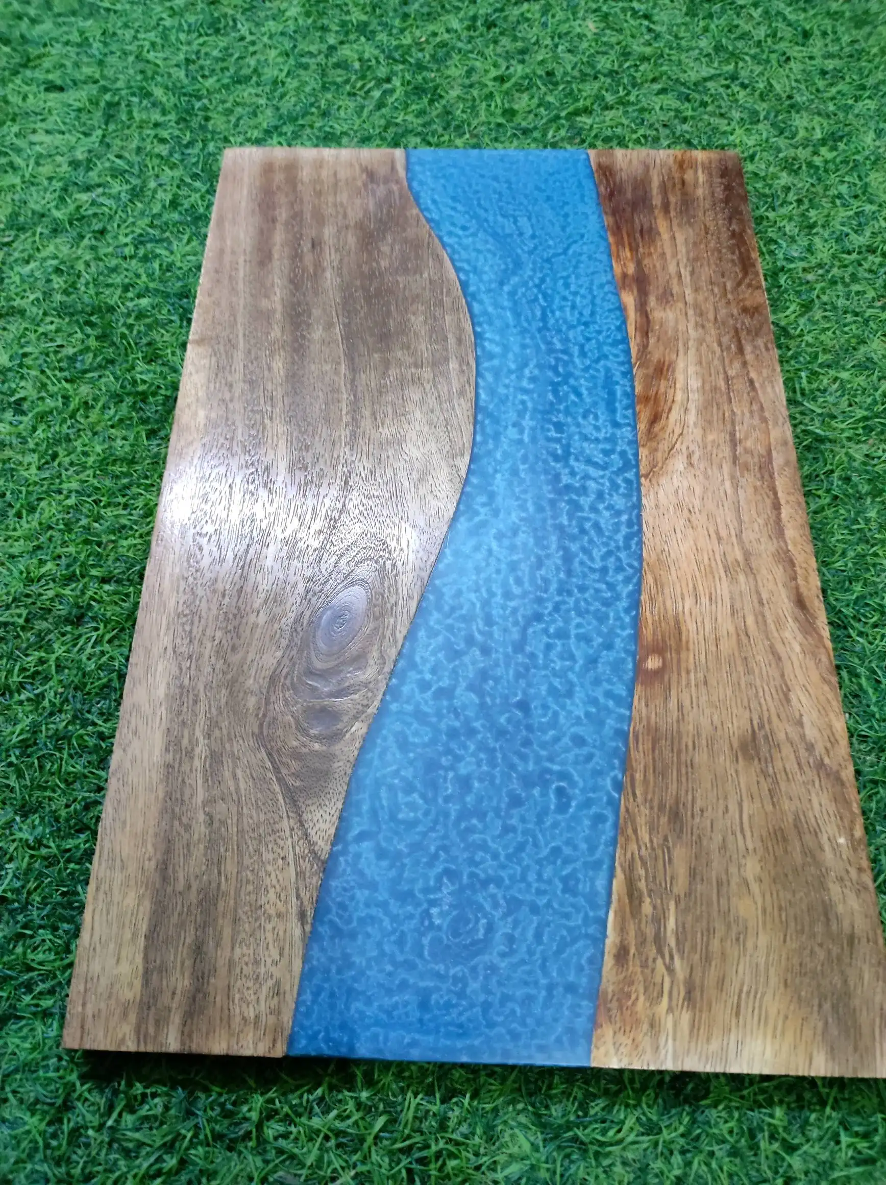 Epoxidharz Hand gefertigtes River Board Holz Servier brett Geschenk Schneide brett zum Verkauf und hand gefertigte Arbeiten