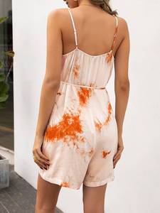 Mono informal para mujer, ropa de playa sin mangas, mono Sexy bohemio, Mono corto para mujer, vestido playero - Product Image 2