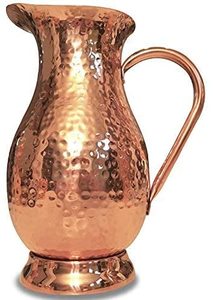 Pure <b>Copper</b> Jug With Lid and 2 Tumbler Glass Set Hammered New Design Indian Vintage <b>Copper</b> Jug <b>Copper</b> Handcrafted Glass Set - Product Image 2