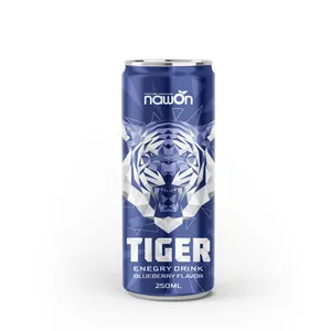 Échantillon gratuit de boisson énergétique HACCP 250ml Tiger Energy Drink HALAL Energy Drinks Fabricant au Vietnam Prix de gros