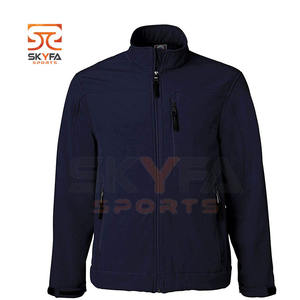 High Quality Wholesale Thick Zip <b>Men</b> Winter <b>Jackets</b> Custom <b>Men</b> Outdoor <b>Soft</b> <b>Shell</b> <b>Jackets</b> without Hood - Product Image 1
