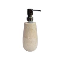 Distributeur de savon moderne autoportant en marbre avec fonction de trempage et égouttoir pour villa - Offre Spéciale
