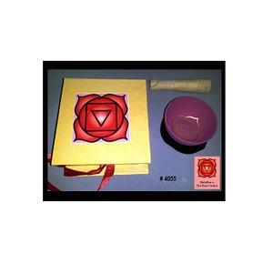 Bol chantant tibétain en bronze Muladhara, fait main, modèle Kalavastu 4055 MULADHARA, souvenir religieux en métal, emballage cadeau - Product Image 2