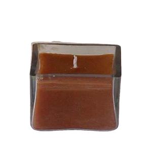 Bougeoir carré en cire de verre de conception unique polyvalent de dessus de table personnalisé fait à la main - Product Image 1