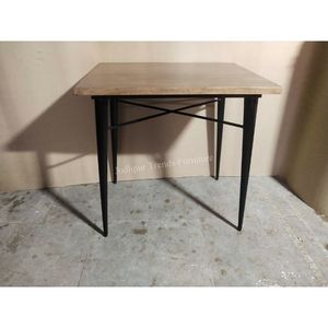 Gran oferta, mesa de comedor de granja, Hierro de madera de fusión de estilo Industrial para cocina, sala de estar, diseño moderno, muebles para el hogar a bajo precio - Product Image 2