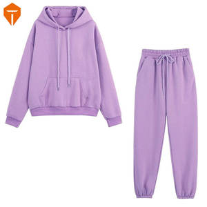 Conjunto de chándales personalizados para mujer, ropa deportiva de dos piezas con diamantes de imitación y arena para otoño e invierno, venta al por mayor - Product Image 2