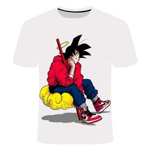 Camiseta de manga corta con cuello redondo de poliéster, impresión por sublimación 3D personalizada, OEM, venta al por mayor - Product Image 3