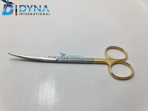 Mtlzenbaum, T.C Ciseaux en acier inoxydable à lame incurvée, lame tranchante de 14cm avec manche dorée réutilisable - Product Image 3