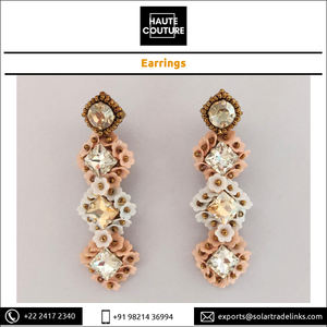 Pendientes de lentejuelas de 7cm de longitud, hechos a mano, con forma cuadrada, para mujer - Product Image 2