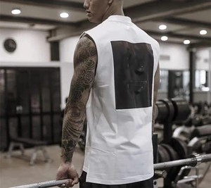 Débardeur sans manches pour hommes, haut d'entraînement, Sport, course, musculation, gilet, nouvelle collection, été, - Product Image 6