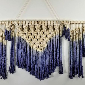 Hermoso Tapiz de Macramé Grande Hecho a Mano - Product Image 1