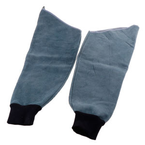 Mangas de soldadura de cuero de vaca duraderas impresas personalizadas, mangas protectoras de cuero dividido para brazos de tamaño XL, opción para uso en el trabajo - Product Image 4