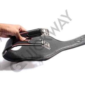 Profesional hecho a mano cuero acolchado caballo circunferencia personalizado marrón negro Color mejor venta calidad personalizada - Product Image 3