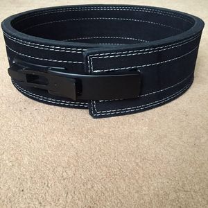 Hebilla de ejercicio físico de 13mm y 10mm, cinturones de palanca de levantamiento de pesas de alta resistencia, Cuero 100% con cinturón de gimnasio personalizado - Product Image 1