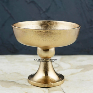 Mesas de boda decorativas, color dorado, antiguo, decoración artesanal de flores, jarrón y Bol, Base para Decoración de mesa - Product Image 3