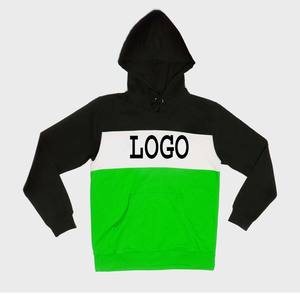 เสื้อมีฮู้ดผ้าฟลีซสำหรับผู้ชายผ้าคอตตอน100% มี3สีผสมกันผ้าถักกันหด - Product Image 5