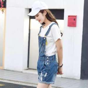 ชุดรอมเปอร์ยีนส์มีสไตล์สำหรับสาวๆสวมใส่สบายและดีไซน์ทันสมัยสำหรับชุดลำลองและสไตล์แฟชั่นในชีวิตประจำวัน - Product Image 2