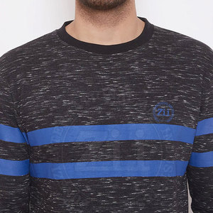 Sweatshirts pour hommes en coton de qualité supérieure Streetwear d'hiver surdimensionné avec motif solide imprimé teint uni pour un confort optimal - Product Image 2