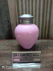 Urna Funeraria de Latón Estilo Americano de Alta Calidad en Rosa y Verde Mar - Brassworld India - Product Image 3