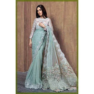 Robe sarre du pakistan et indienne, 1034, longue tenue de styliste, offre spéciale - Product Image 5