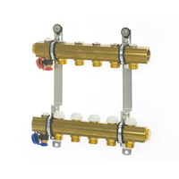 Meilleure qualité collecteur en laiton forgé 16mm 18mm 3/4 pièces de chauffage par le sol à eau chaude fabricant de système de chauffage par le sol durable
