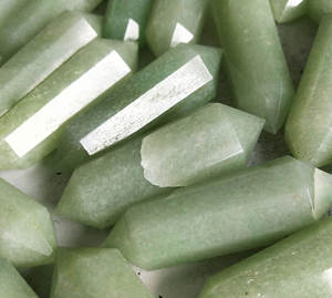 green aventurine crystal 6mm double point male masturbator