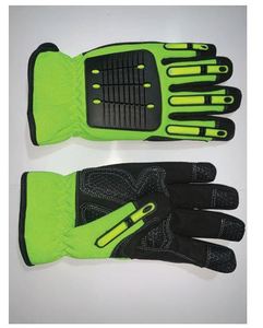 Gants de protection contre les chocs avec logo personnalisé Gants de construction antivibrations en cuir de chèvre pour adultes - Product Image 5