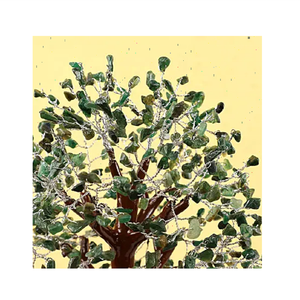 Viruta de cristal natural Aventurina verde alambre envuelto Árbol de la vida piedra viruta árbol cristal viruta curación piedras preciosas decoración regalos - Product Image 3